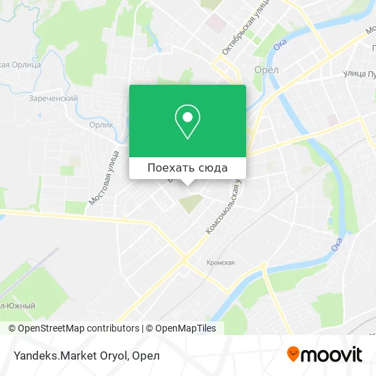 Карта Yandeks.Market Oryol