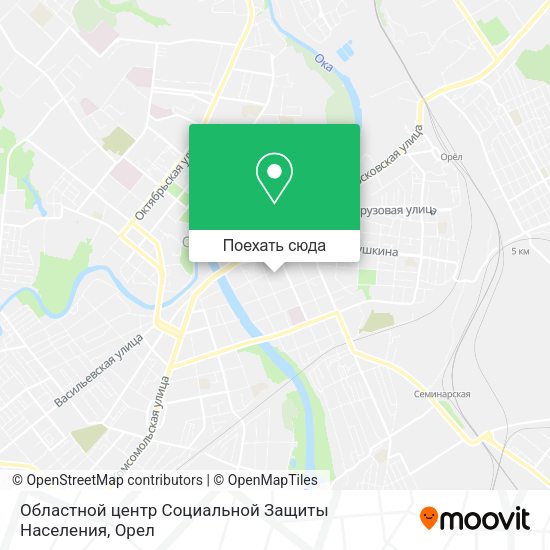 Карта Областной центр Социальной Защиты Населения
