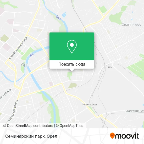 Карта Семинарский парк