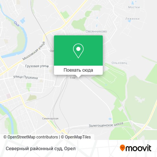 Карта Северный районный суд