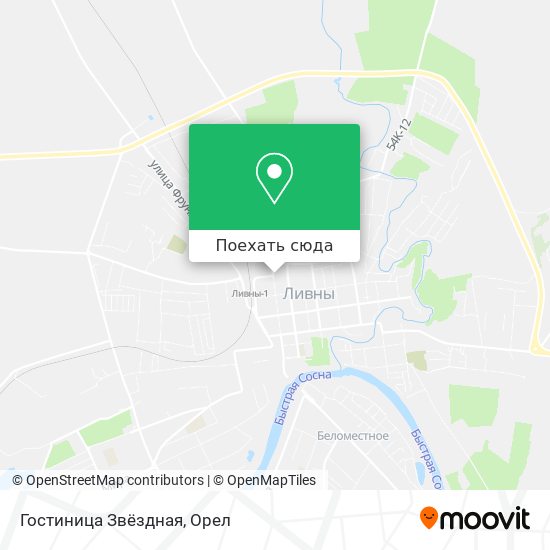 Карта Гостиница Звёздная