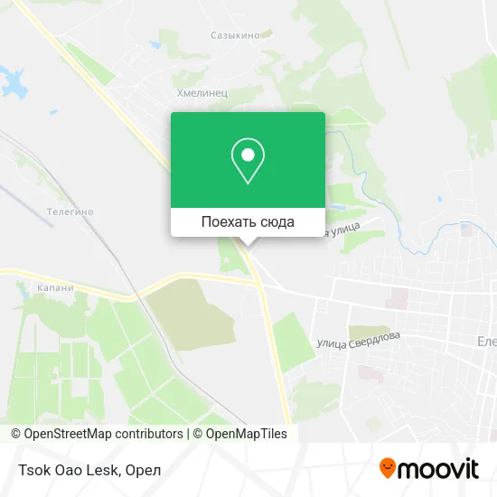 Карта Tsok Oao Lesk