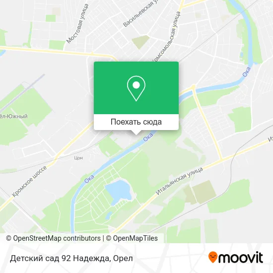 Карта Детский сад 92 Надежда