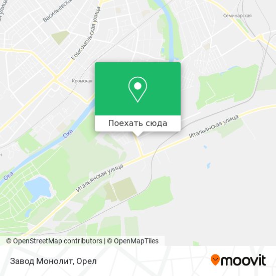 Карта Завод Монолит