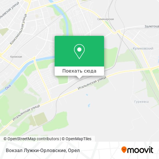 Карта Вокзал Лужки-Орловские