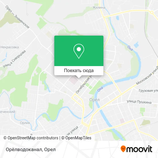 Карта Орёлводоканал