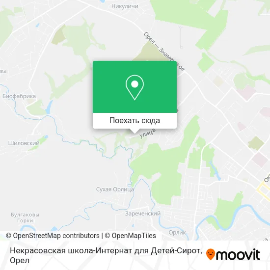 Карта Некрасовская школа-Интернат для Детей-Сирот