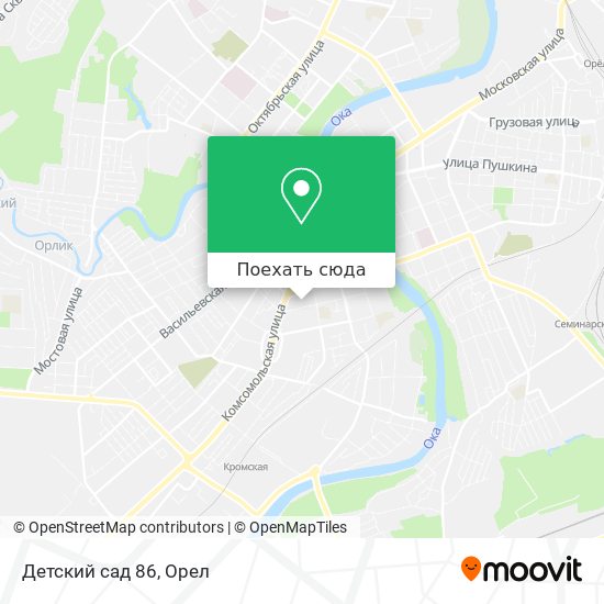 Карта Детский сад 86