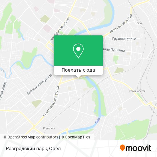 Карта Разградский парк