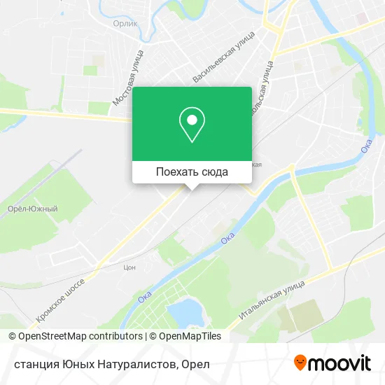 Карта станция Юных Натуралистов