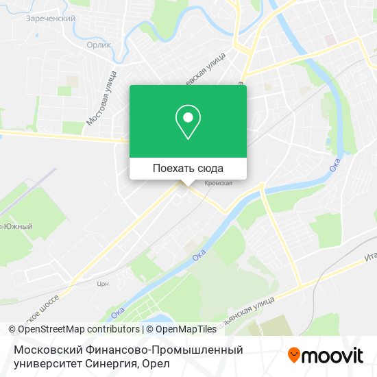 Карта Московский Финансово-Промышленный университет Синергия