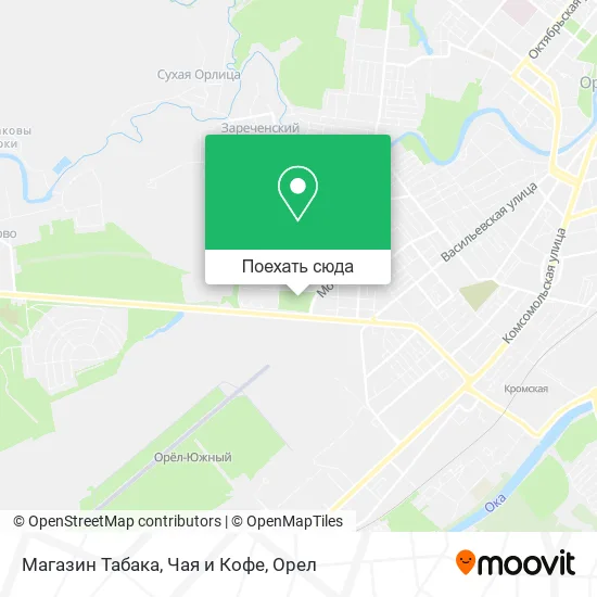 Карта Магазин Табака, Чая и Кофе