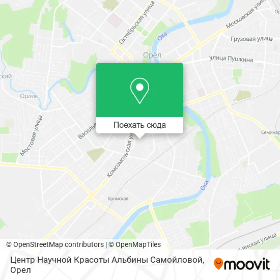 Карта Центр Научной Красоты Альбины Самойловой