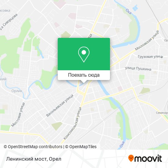 Карта Ленинский мост