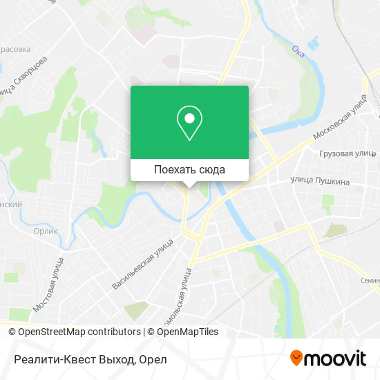 Карта Реалити-Квест Выход