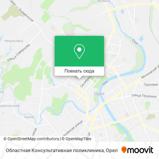 Карта Областная Консультативная поликлиника