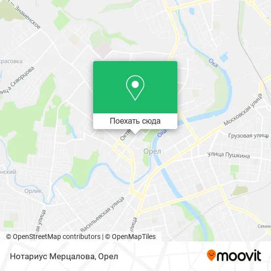Карта Нотариус Мерцалова