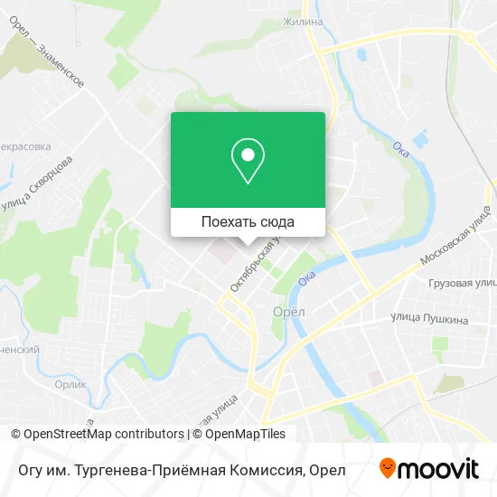 Карта Огу им. Тургенева-Приёмная Комиссия
