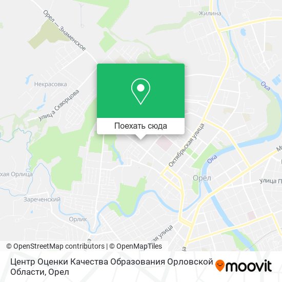 Карта Центр Оценки Качества Образования Орловской Области