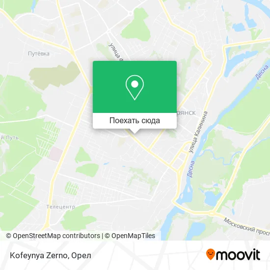 Карта Kofeynya Zerno