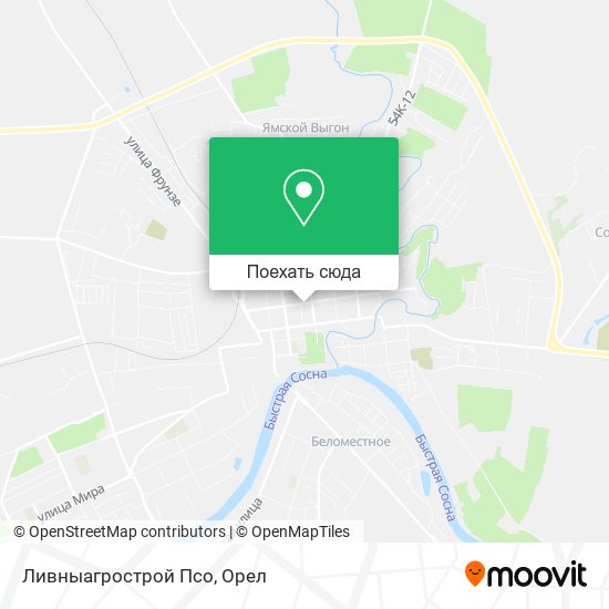 Карта Ливныагрострой Псо