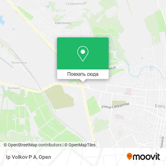 Карта Ip Volkov P A