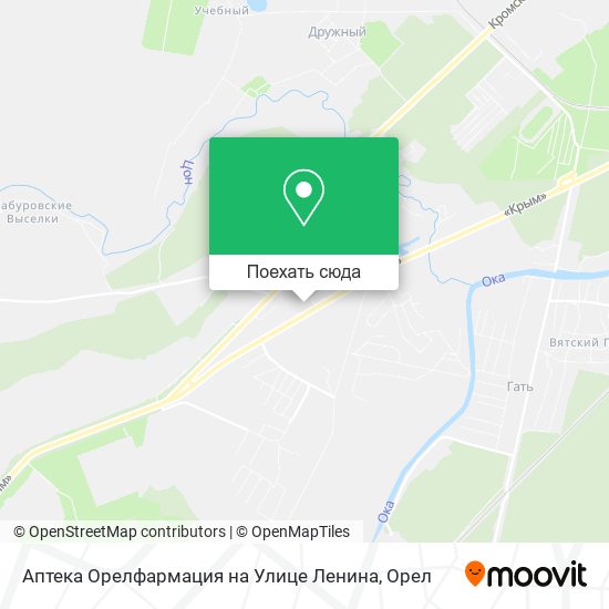 Карта Аптека Орелфармация на Улице Ленина