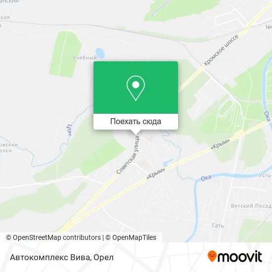 Карта Автокомплекс Вива