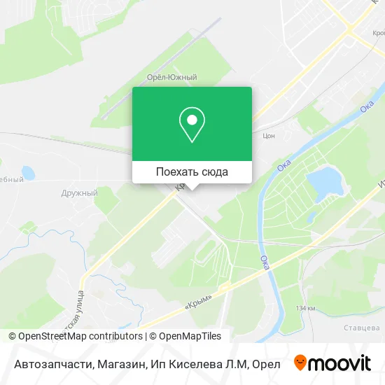 Карта Автозапчасти, Магазин, Ип Киселева Л.М