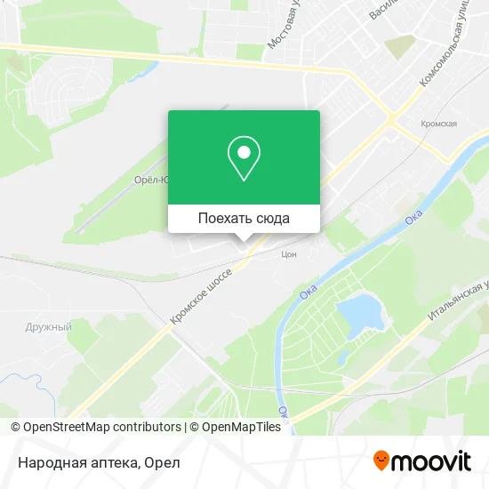 Карта Народная аптека