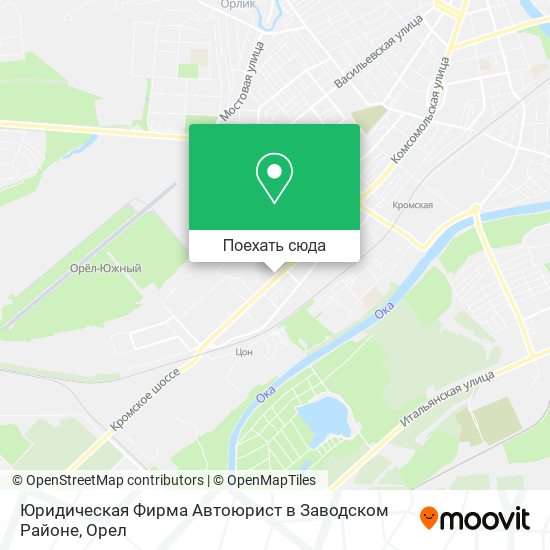 Карта Юридическая Фирма Автоюрист в Заводском Районе