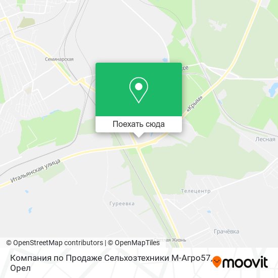 Карта Компания по Продаже Сельхозтехники М-Агро57