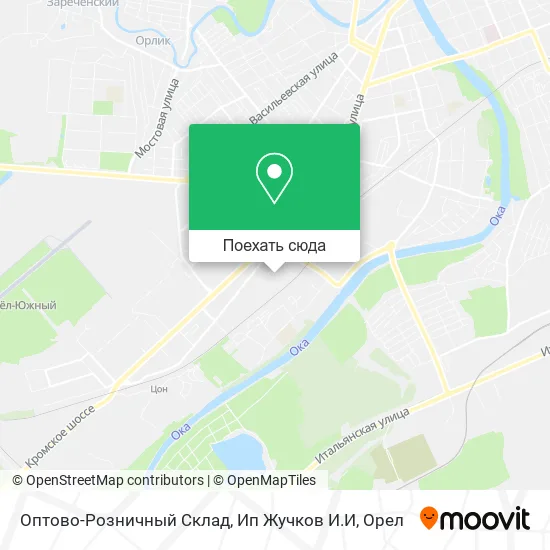 Карта Оптово-Розничный Склад, Ип Жучков И.И