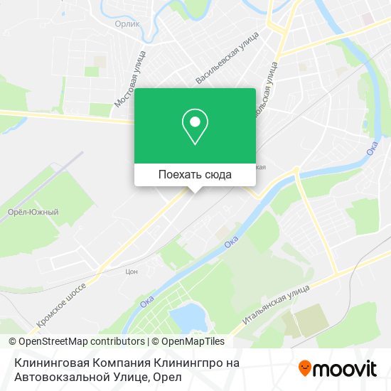 Карта Клининговая Компания Клинингпро на Автовокзальной Улице
