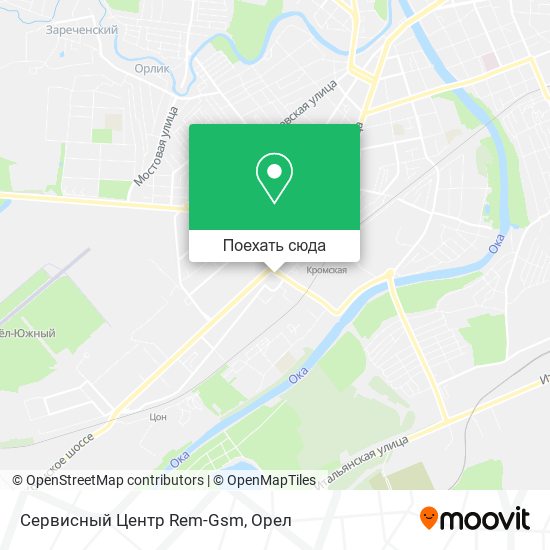 Карта Сервисный Центр Rem-Gsm