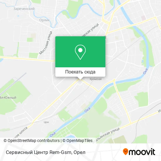 Карта Сервисный Центр Rem-Gsm