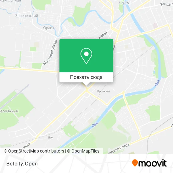 Карта Betcity