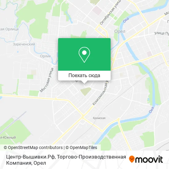 Карта Центр-Вышивки.Рф, Торгово-Производственная Компания