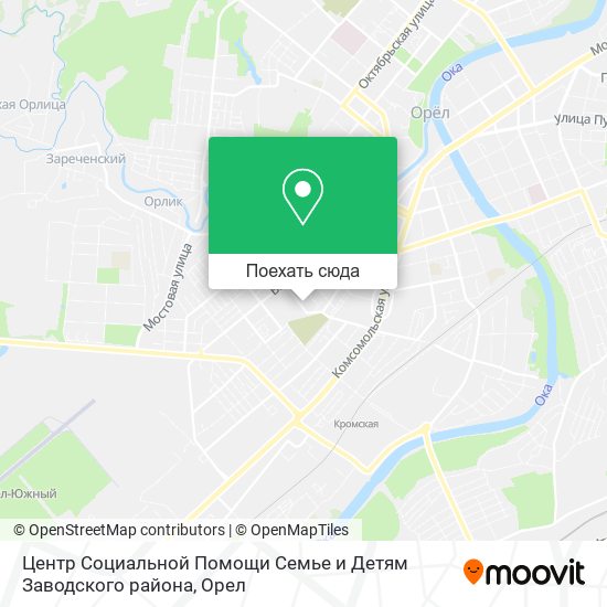 Карта Центр Социальной Помощи Семье и Детям Заводского района
