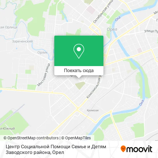 Карта Центр Социальной Помощи Семье и Детям Заводского района