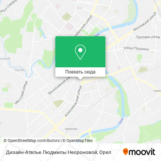 Карта Дизайн-Ателье Людмилы Неороновой