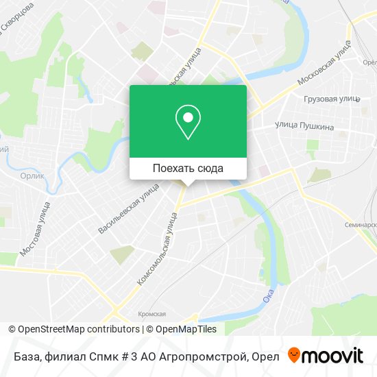 Карта База, филиал Спмк # 3 АО Агропромстрой
