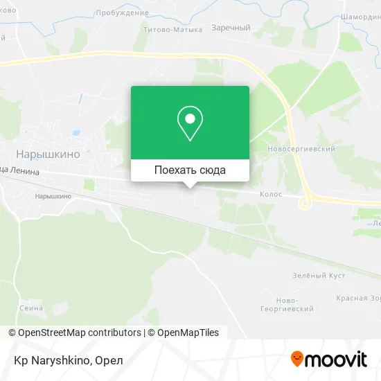Карта Kp Naryshkino