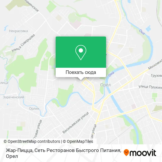 Карта Жар-Пицца, Сеть Ресторанов Быстрого Питания