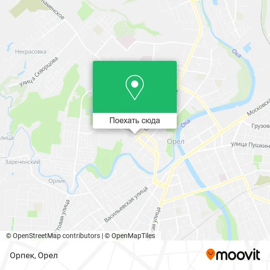 Карта Орпек