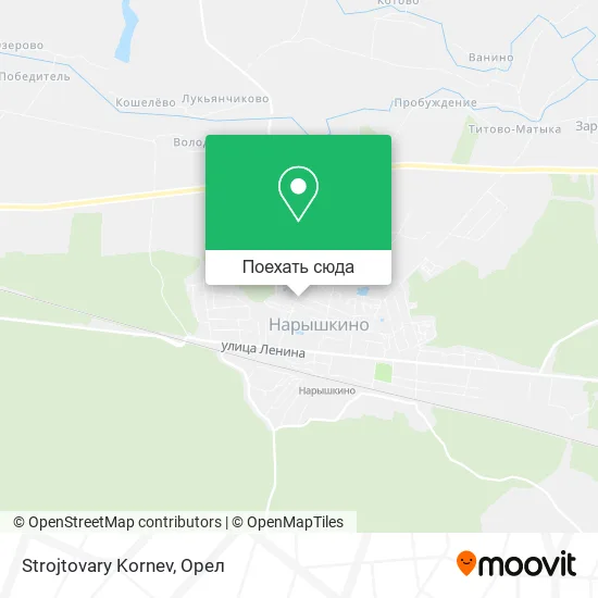 Карта Strojtovary Kornev