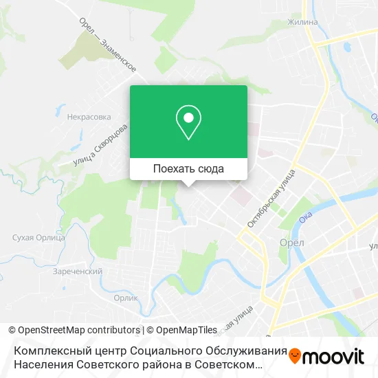 Карта Комплексный центр Социального Обслуживания Населения Советского района в Советском Районе