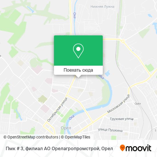 Карта Пмк # 3, филиал АО Орелагропромстрой