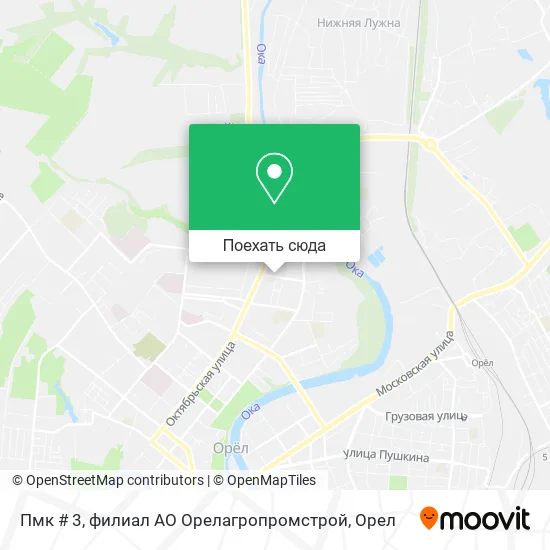 Карта Пмк # 3, филиал АО Орелагропромстрой