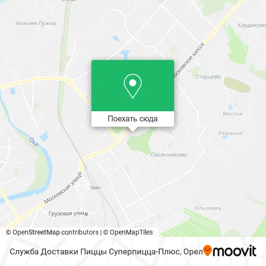 Карта Служба Доставки Пиццы Суперпицца-Плюс